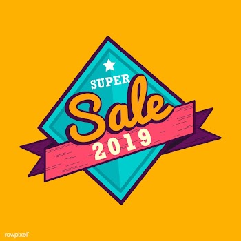 New year 2019 sale emblem vector | Free stock vector - 532755
