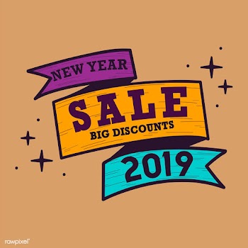 New year 2019 sale emblem vector | Free stock vector - 532757