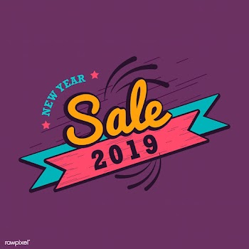 New year 2019 sale emblem vector | Free stock vector - 532761