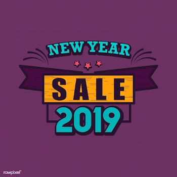 New year 2019 sale emblem vector | Free stock vector - 532764