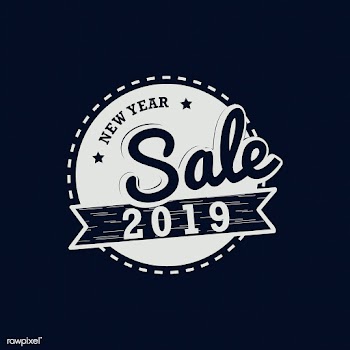 New year 2019 sale emblem vector | Free stock vector - 532780