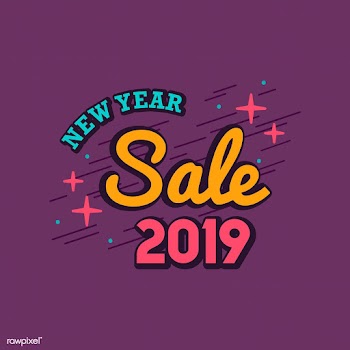 New year 2019 sale emblem vector | Free stock vector - 532792