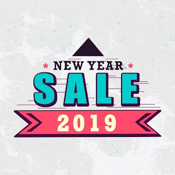 New year 2019 sale emblem vector | Free stock vector - 532796