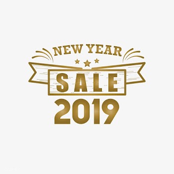 New year 2019 sale emblem vector | Free stock vector - 532800