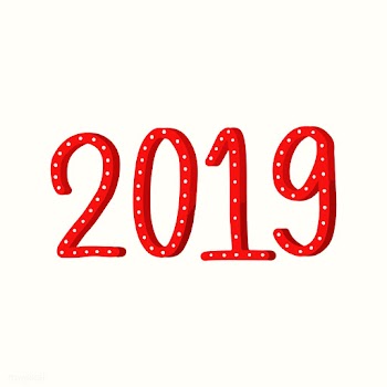 New year 2019 vector in red color | Free stock vector - 472394