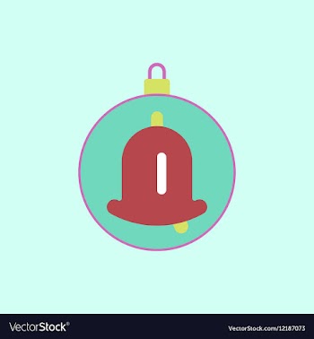 New year ball Christmas ball vector image