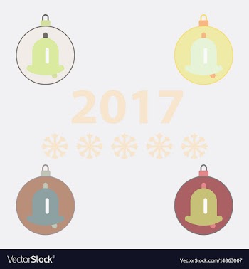 New year ball christmas ball vector image