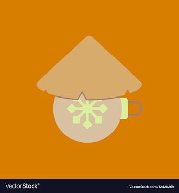 New year ball in flat style vector image