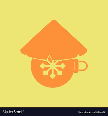 New year ball in flat style vector image