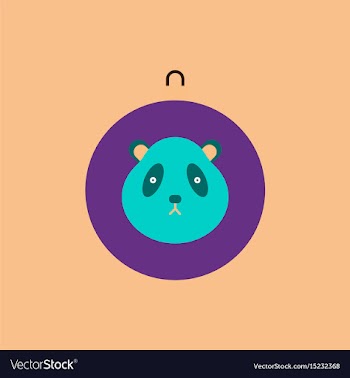 New year ball in flat style vector image