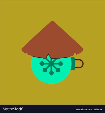 New year ball in flat style vector image