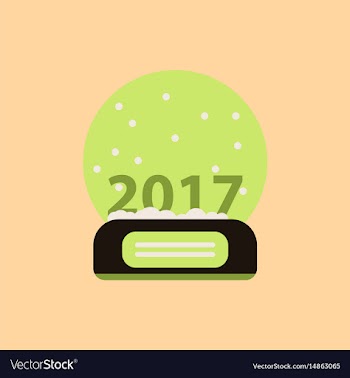 New year ball merry christmas vector image