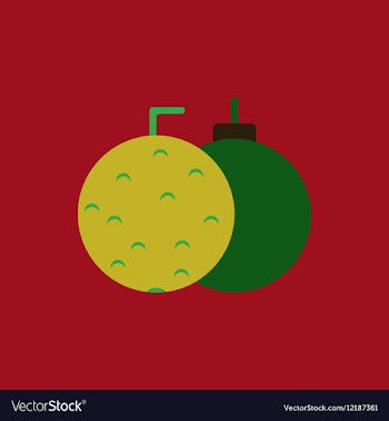 New year balls in flat style vector image