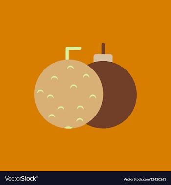New year balls in flat style vector image
