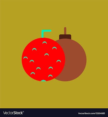 New year balls in flat style vector image