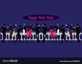 New year banner vector image