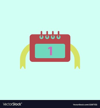New year calendar christmas vector image