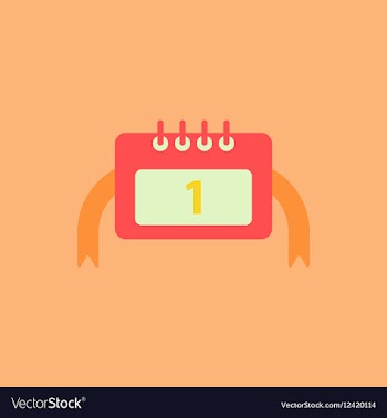 New year calendar christmas vector image
