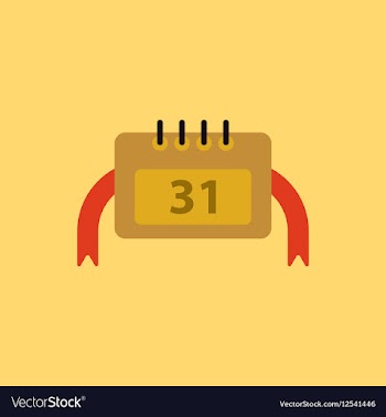 New year calendar christmas vector image