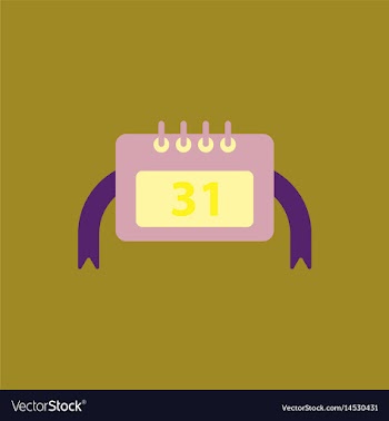 New year calendar christmas vector image