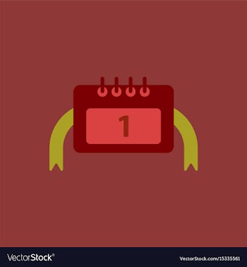 New year calendar christmas vector image