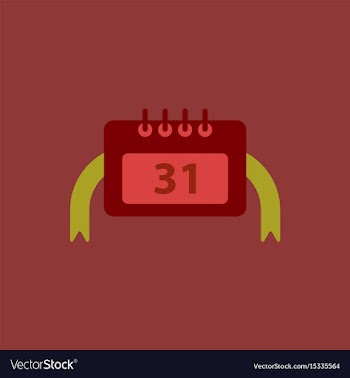 New year calendar christmas vector image