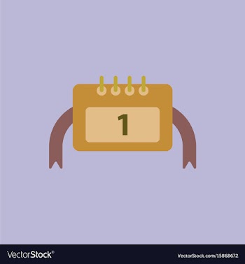 New year calendar christmas vector image