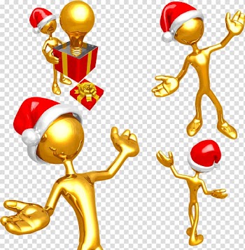 New Year Christmas , 3D villain transparent background PNG clipart