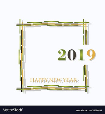 New year christmas lettering calligraphy brush vector image