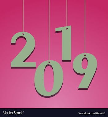 New year christmas lettering calligraphy brush vector image
