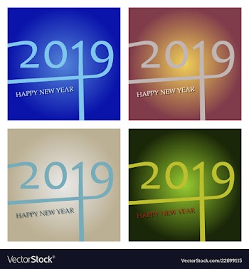 New year christmas lettering calligraphy brush vector image