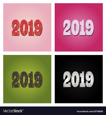 New year christmas lettering calligraphy brush vector image