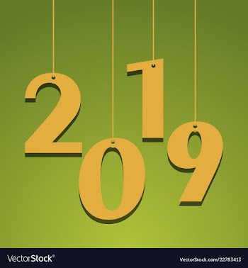 New year christmas lettering calligraphy brush vector image
