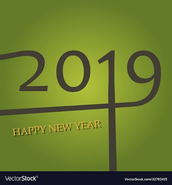 New year christmas lettering calligraphy brush vector image