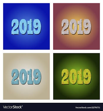 New year christmas lettering calligraphy brush vector image