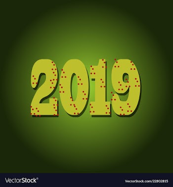 New year christmas lettering calligraphy brush vector image