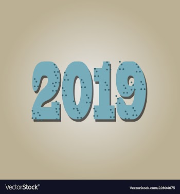 New year christmas lettering calligraphy brush vector image