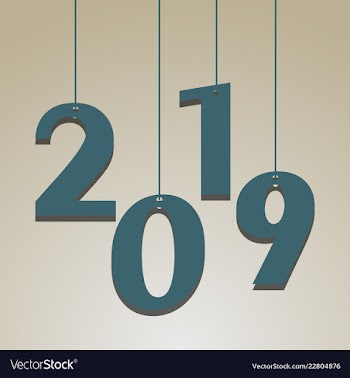 New year christmas lettering calligraphy brush vector image