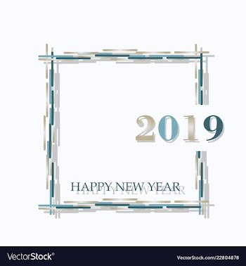 New year christmas lettering calligraphy brush vector image