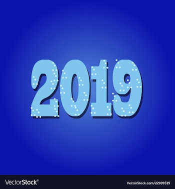 New year christmas lettering calligraphy brush vector image