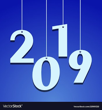 New year christmas lettering calligraphy brush vector image