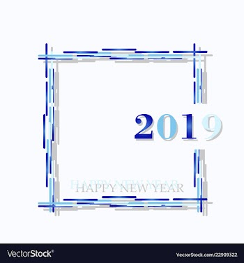 New year christmas lettering calligraphy brush vector image