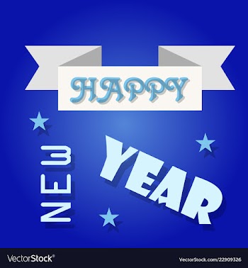 New year christmas lettering calligraphy brush vector image