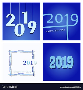New year christmas lettering calligraphy brush vector image