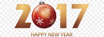New Year Christmas ornament - 2017 bronzing WordArt vector material 