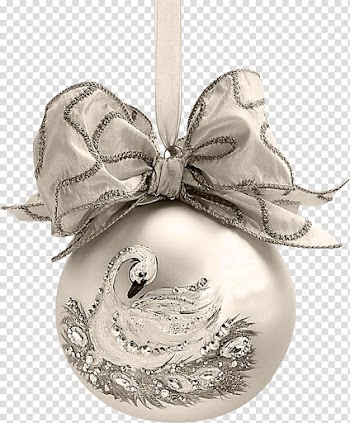 New Year Christmas ornament Christmas tree, Bow Ball transparent background PNG clipart