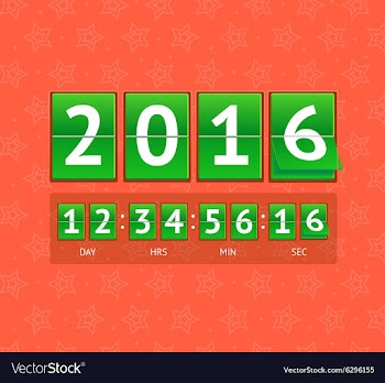  					New Year Countdown vector image														