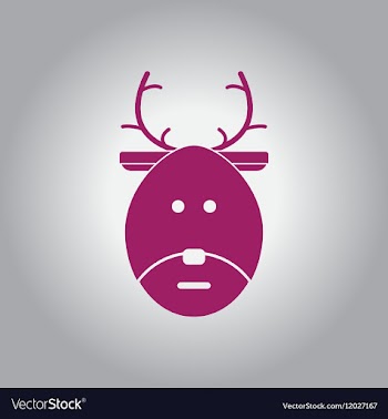 New year deer Christmas deer vector image