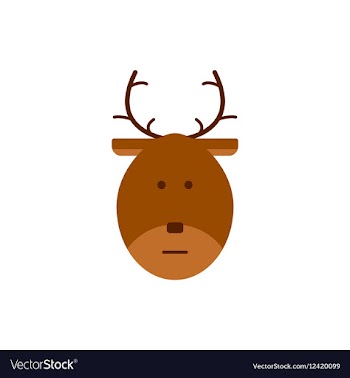 New year deer Christmas deer vector image