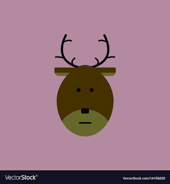 New year deer christmas deer vector image